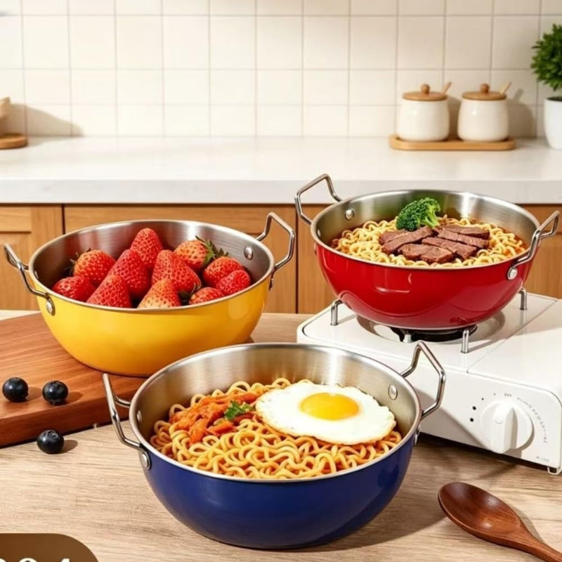 Colorful Steel Bowl Set