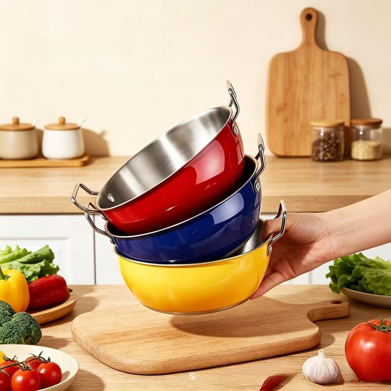 Colorful Steel Bowl Set
