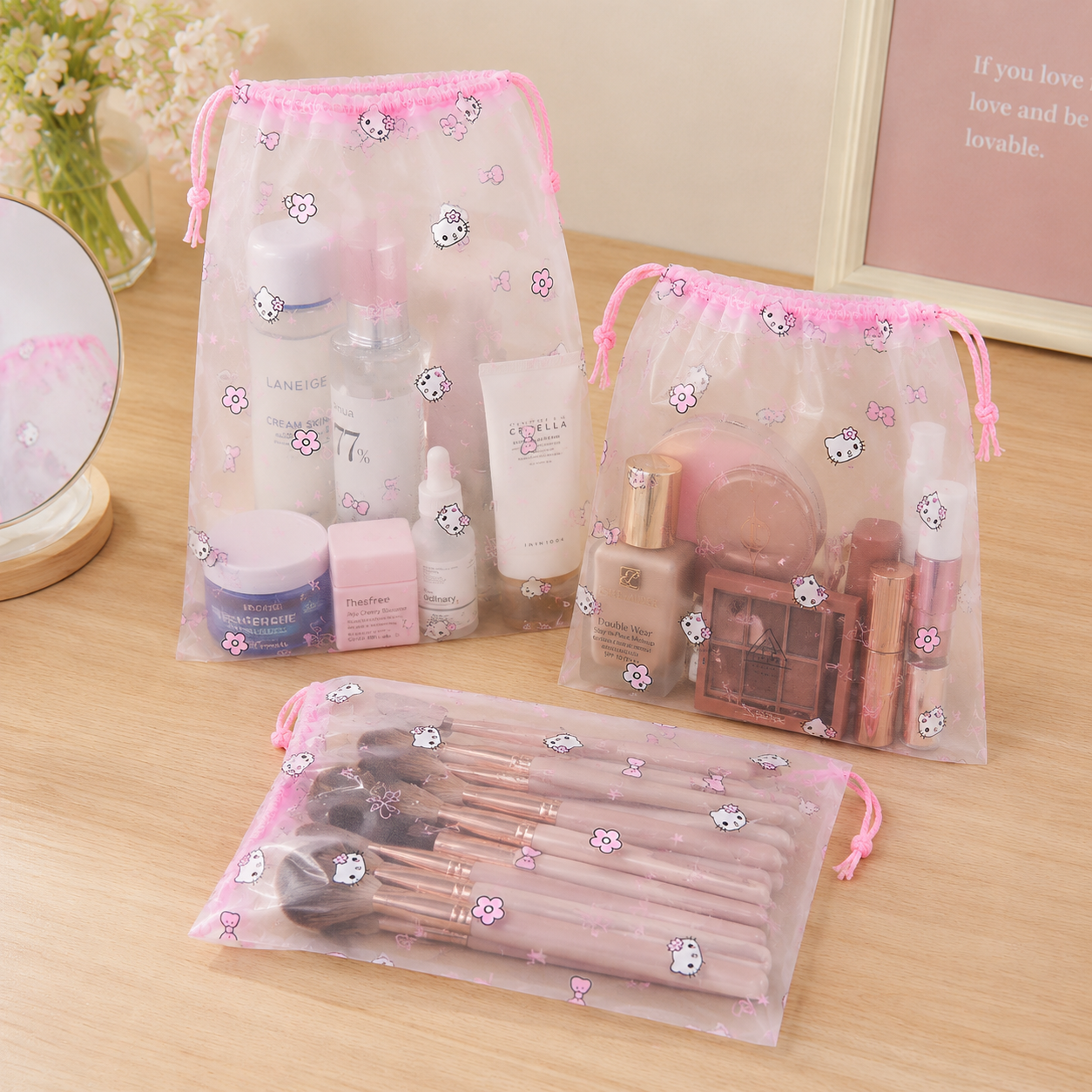 Hello Kitty Drawstring Pouch – Dedicated Shoe Storage