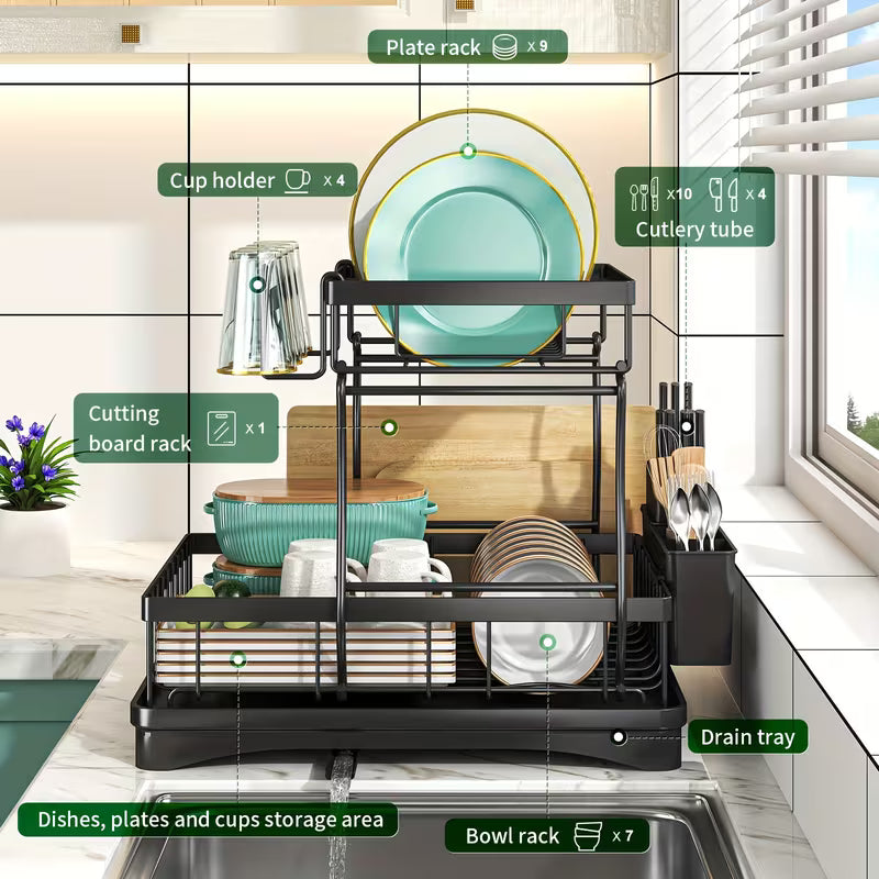 Multi-Layer Dish Drainer