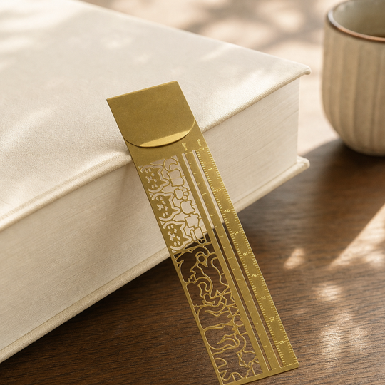 Kitty Sketch Ruler used as a bookmark