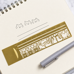 Kitty Sketch Ruler with examples of its three uses