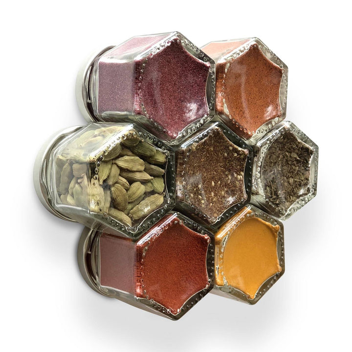 Magnetic Glass Spice Jar