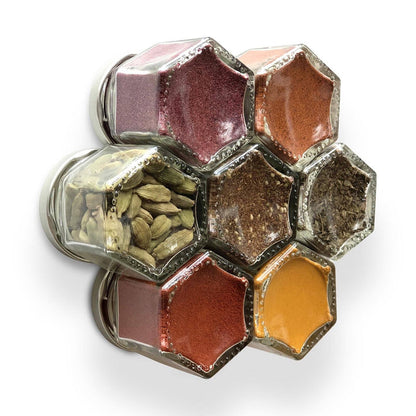 Magnetic Glass Spice Jar