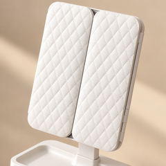 White diamond-pattern folding panels