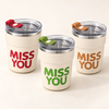 Lidded Stainless Steel Drink Cup
