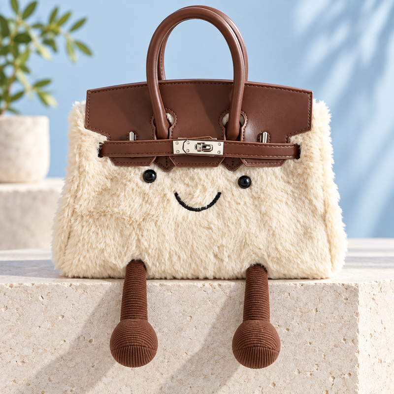 Lil Birkin Handbag — 03 cream long legs