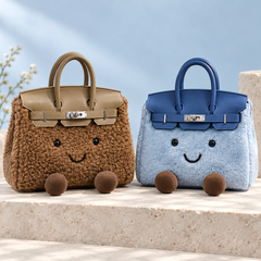 Lil Birkin Handbag — 06 olive and blue