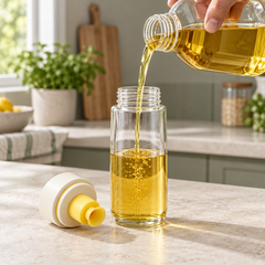 Oil & Spice Dispenser Bottle with removable top for refilling