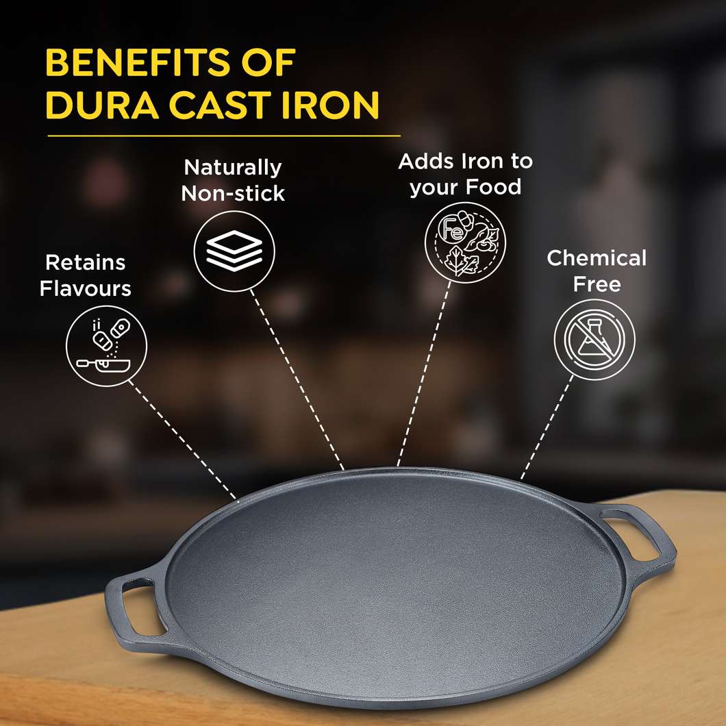 Cast Iron Dosa Tawa – Gas & Induction Compatible