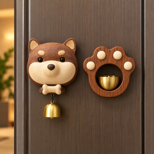 PawBell Magnetic Door Chime - both designs hero