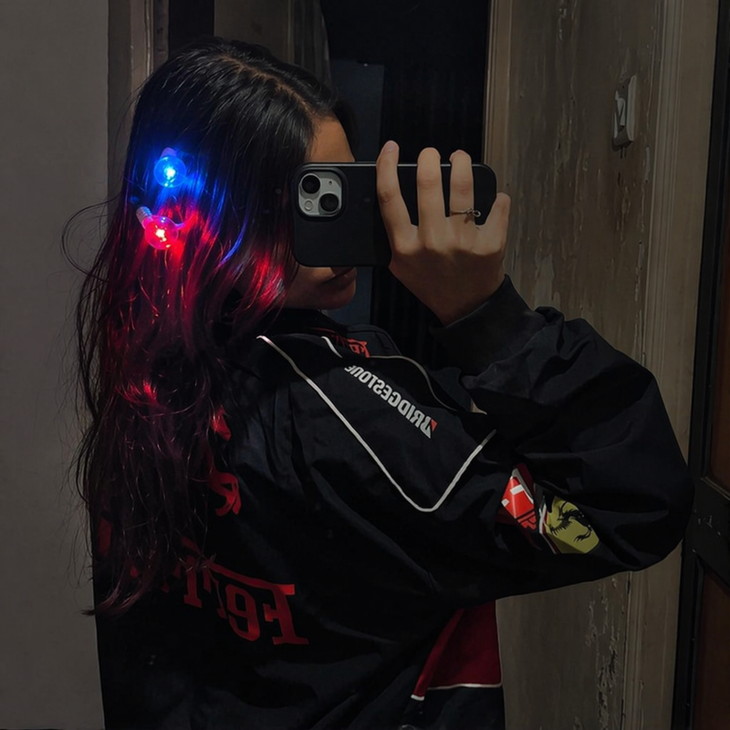 LED Light Hair Clips