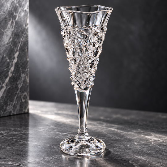 Prism Beverage Goblet faceted detail