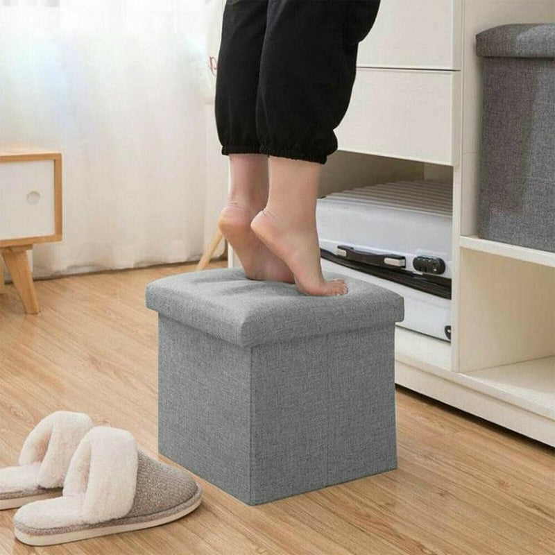 Foldable Storage Stool Cube