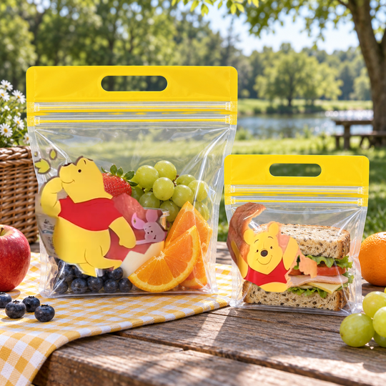 Pooh Bear food storage bags for picnics