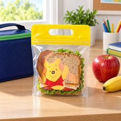 Small Pooh Bear sandwich storage bag