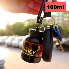 Protein Powder Bottle Keychain