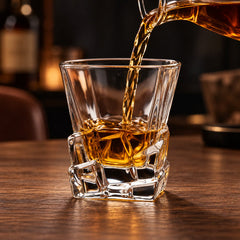 Sculpted Sip Glass — pour