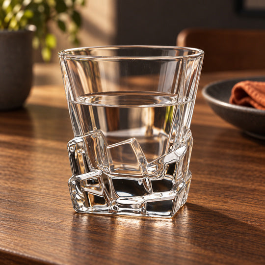 Sculpted Sip Glass — table setting