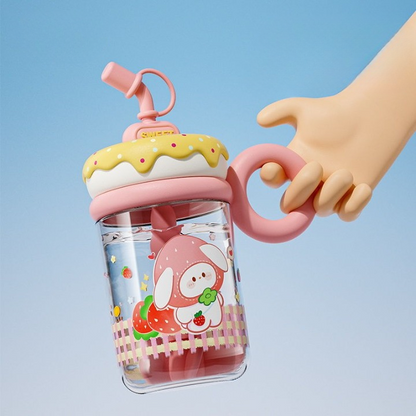 Cute Tumbler with Spiral Mixer