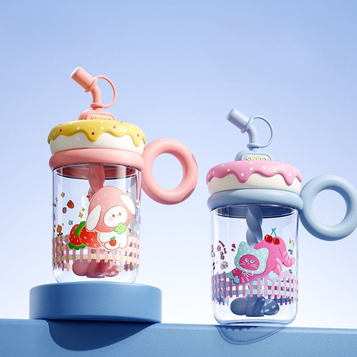 Cute Tumbler with Spiral Mixer