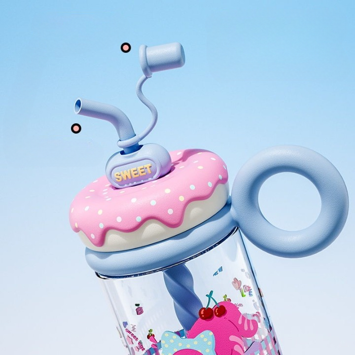 Cute Tumbler with Spiral Mixer