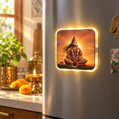 Hanuman Divine Fridge Magnet devotional setting