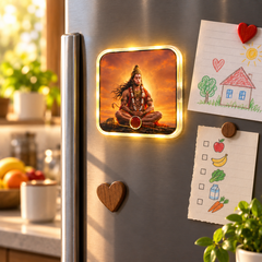 Hanuman Divine Fridge Magnet morning routine