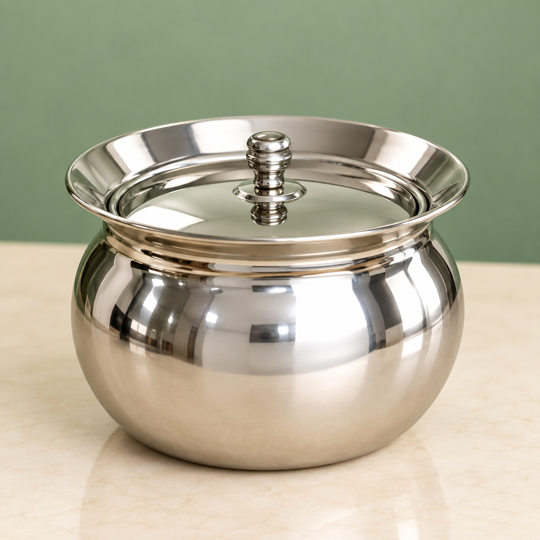 SilverNest Stainless Steel Serving Pot with lid