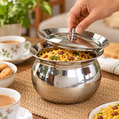 SilverNest pot serving snacks