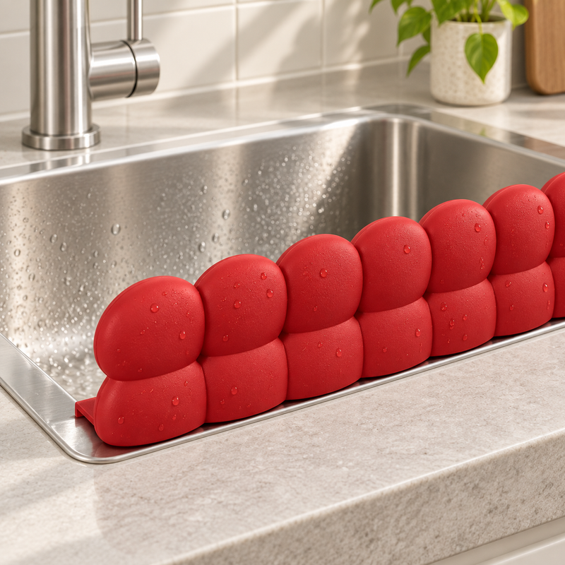 Sink Splash Guard — rounded detail