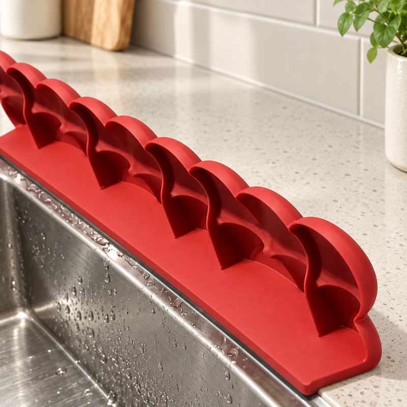 Sink Splash Guard — rear construction