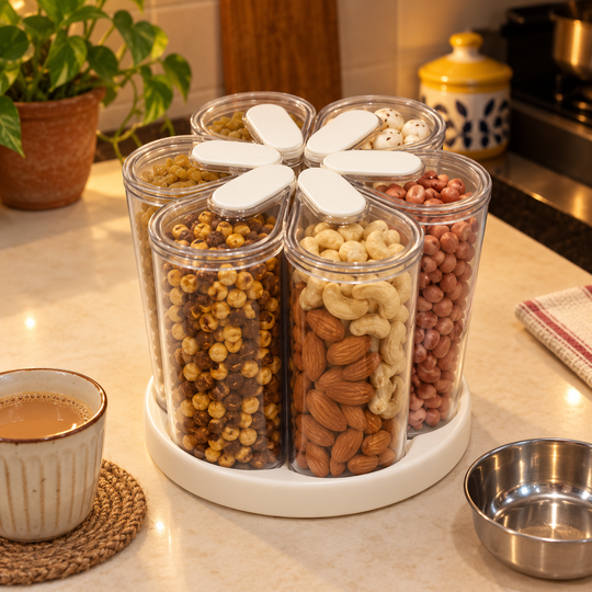 Six Jar Kitchen Organizer snacks