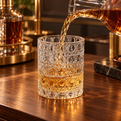 Drink being poured into the Sparkle Diamond Drinking Glass