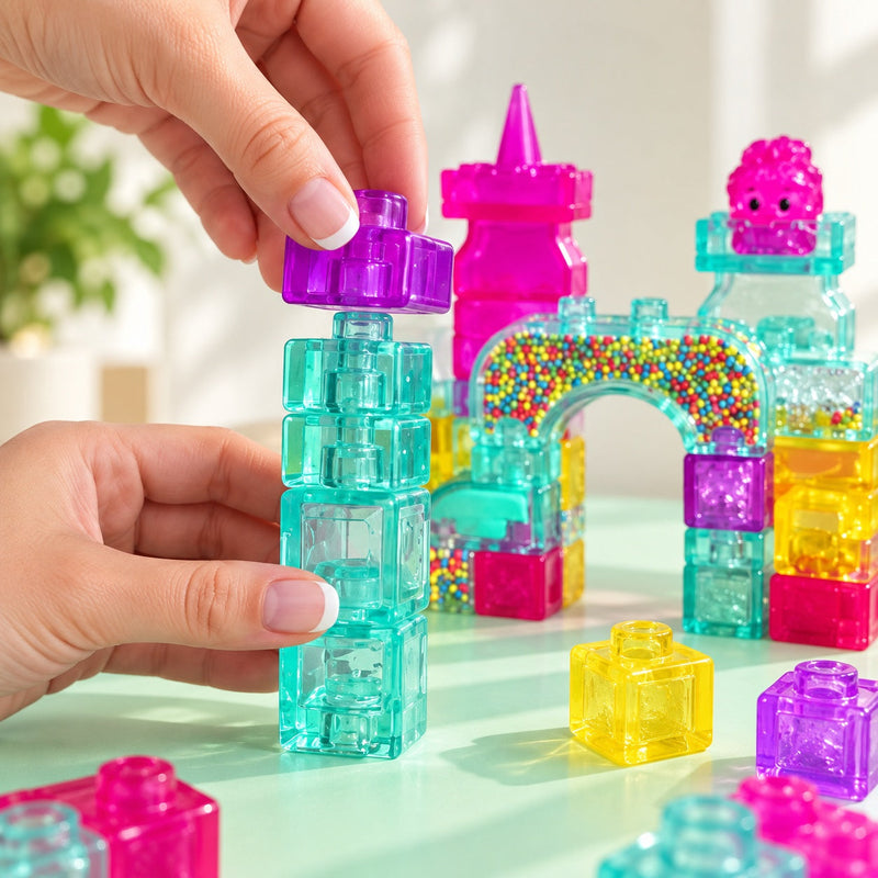 Squish & Stack Castle Blocks — stack build