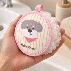 Bubble Bath Scrubber palm scale and two-sided construction