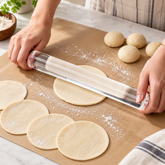 Using the Transparent Acrylic Rolling Pin for small dough rounds