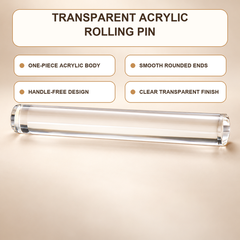 Transparent Acrylic Rolling Pin feature overview