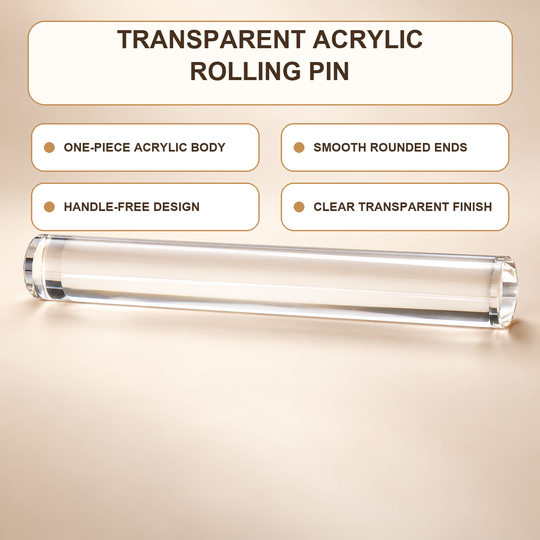 Transparent Acrylic Rolling Pin feature overview