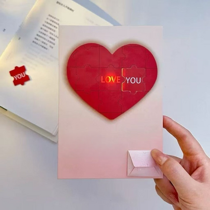 Love Puzzle Card With Message