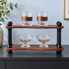Two Tier Countertop Organizer 06-glassware