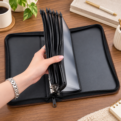 VaultFolio layered storage pouch construction