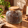 Vintage Keepsake Glass Jar
