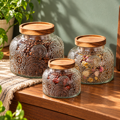 Vintage Keepsake Glass Jar size options
