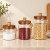 Wooden Lid Kitchen Jar