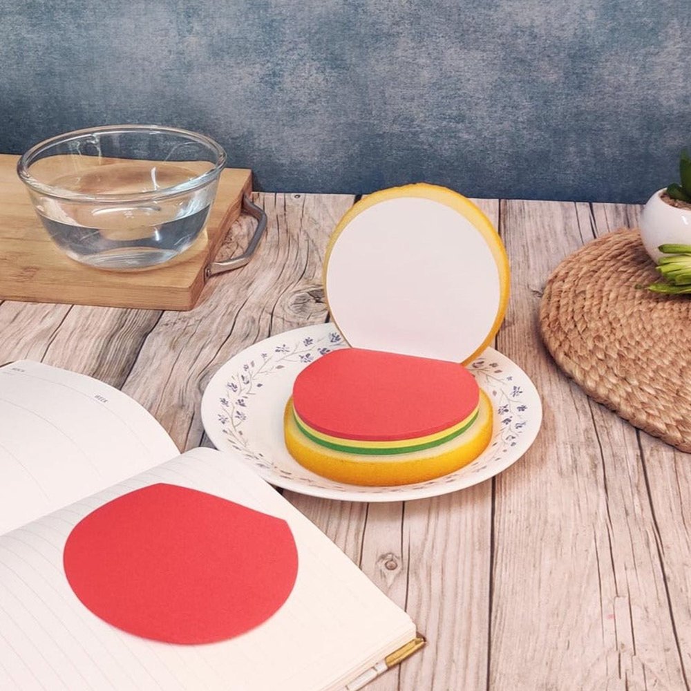 Sandwich & Burger Diary Shape Memo Pads Sticky Notes