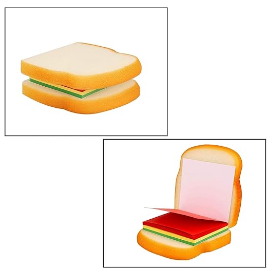 Sandwich & Burger Diary Shape Memo Pads Sticky Notes