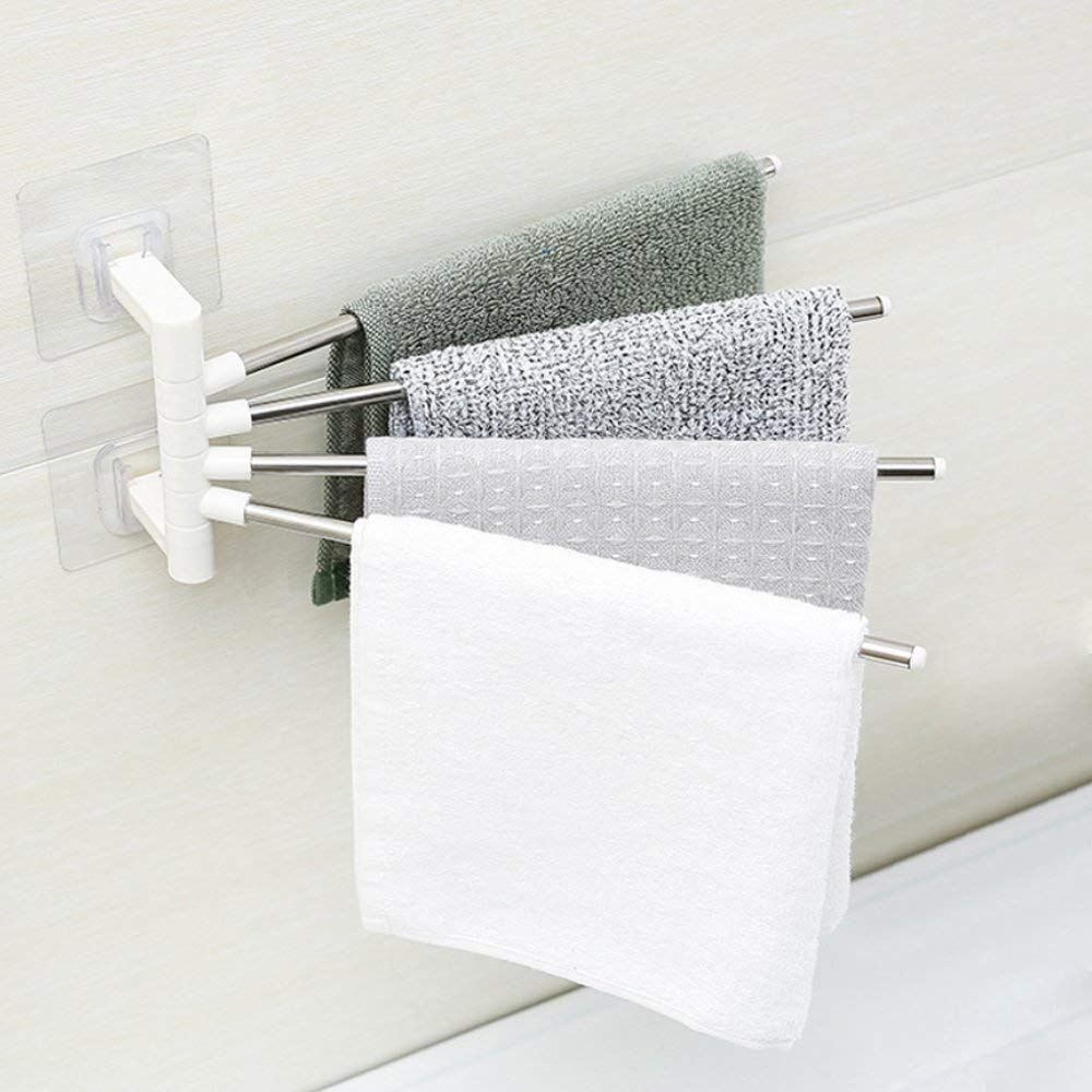 Four Bar Wall-Mounted Towel Hanger