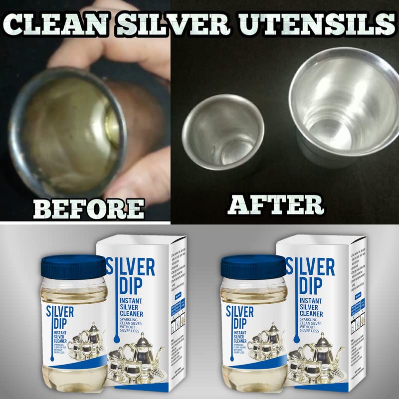 Kitchen Silver Cleaner Premium Silver Cleaner - (Pack of 2 Bottle -200ml each)