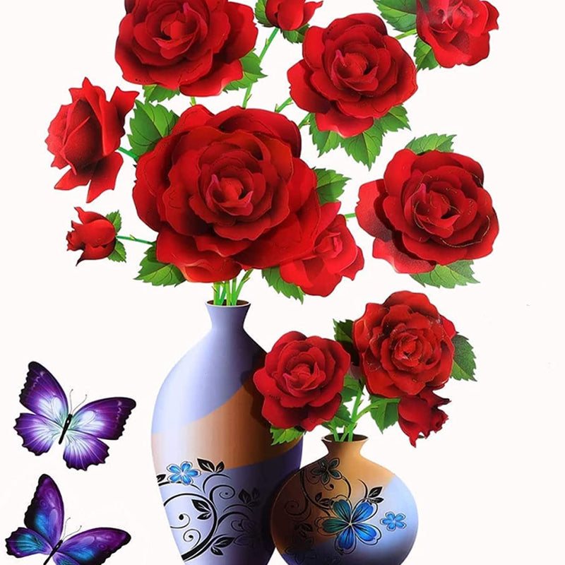 3D HOME FLOWER STICKERS